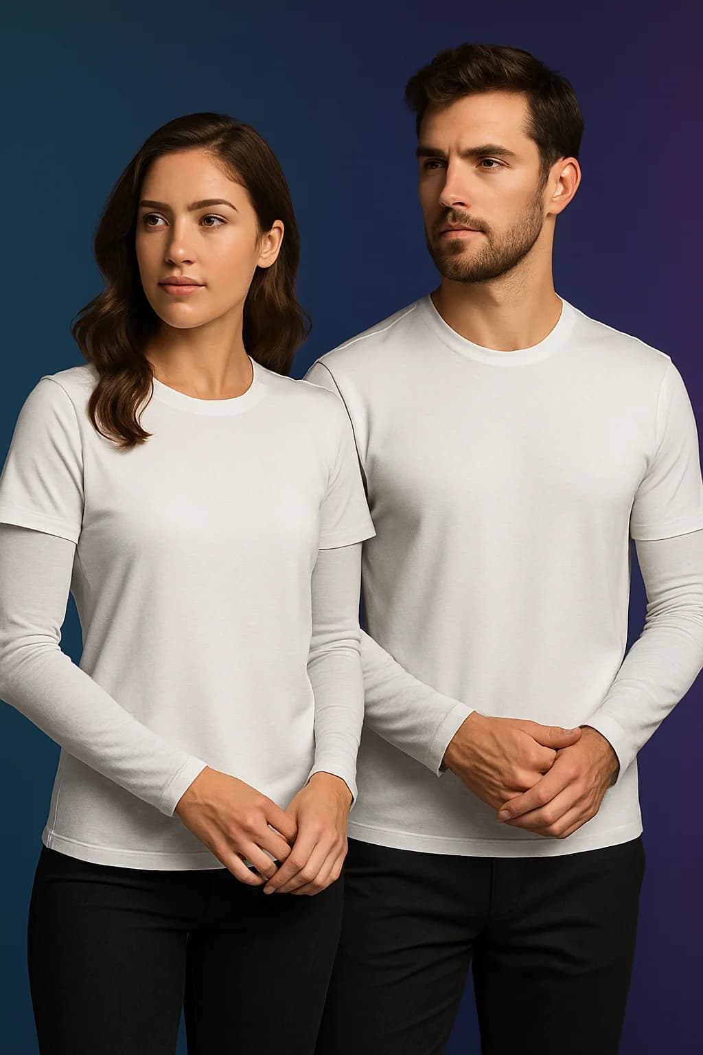 Couple wearing SleeveShirts